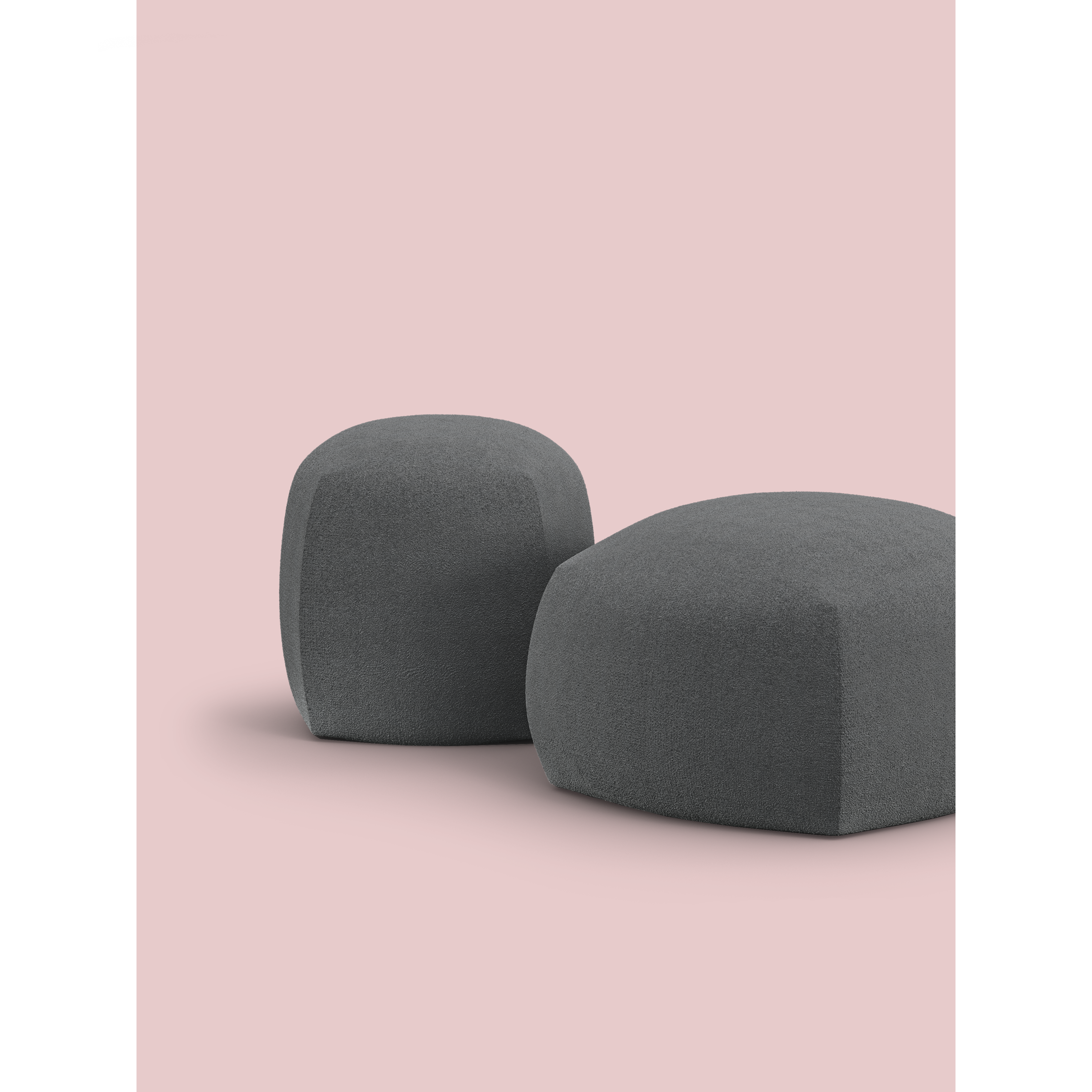 Borbo Dot60 Pouf Gri Pf.dot60 001